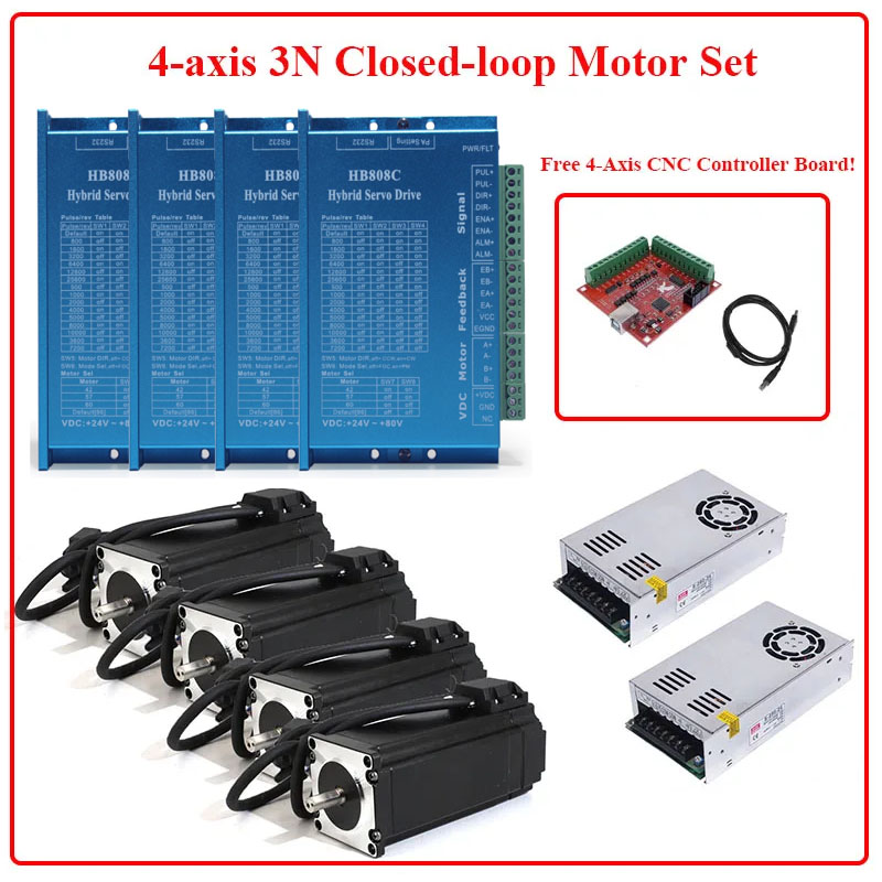 4축 네마 23 폐쇄 루프 스테퍼 모터 3N.m + 하 - Nema 23 Closed Loop Stepper Motor Driver Kit 리뷰 및 가격